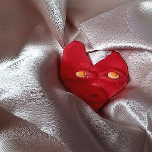 Clay heart face